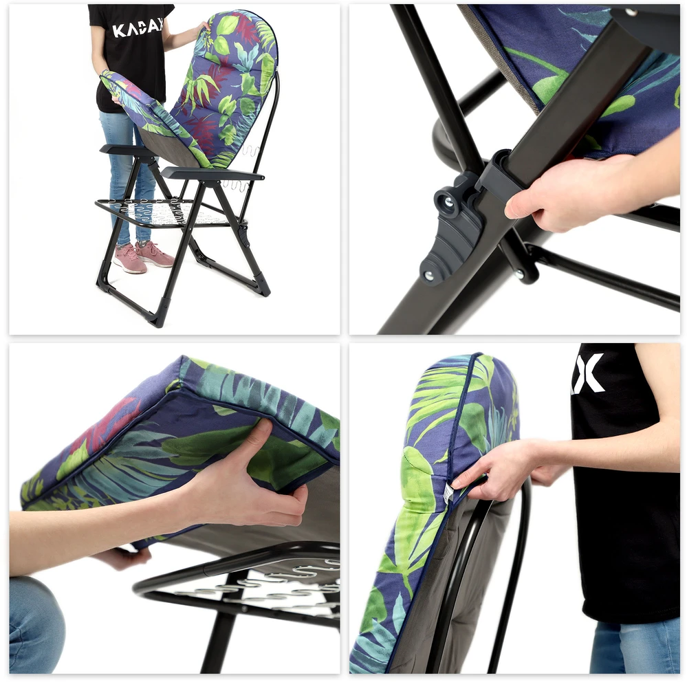 Kadax Reguliuojamas sodo paplūdimio gultas 110 kg