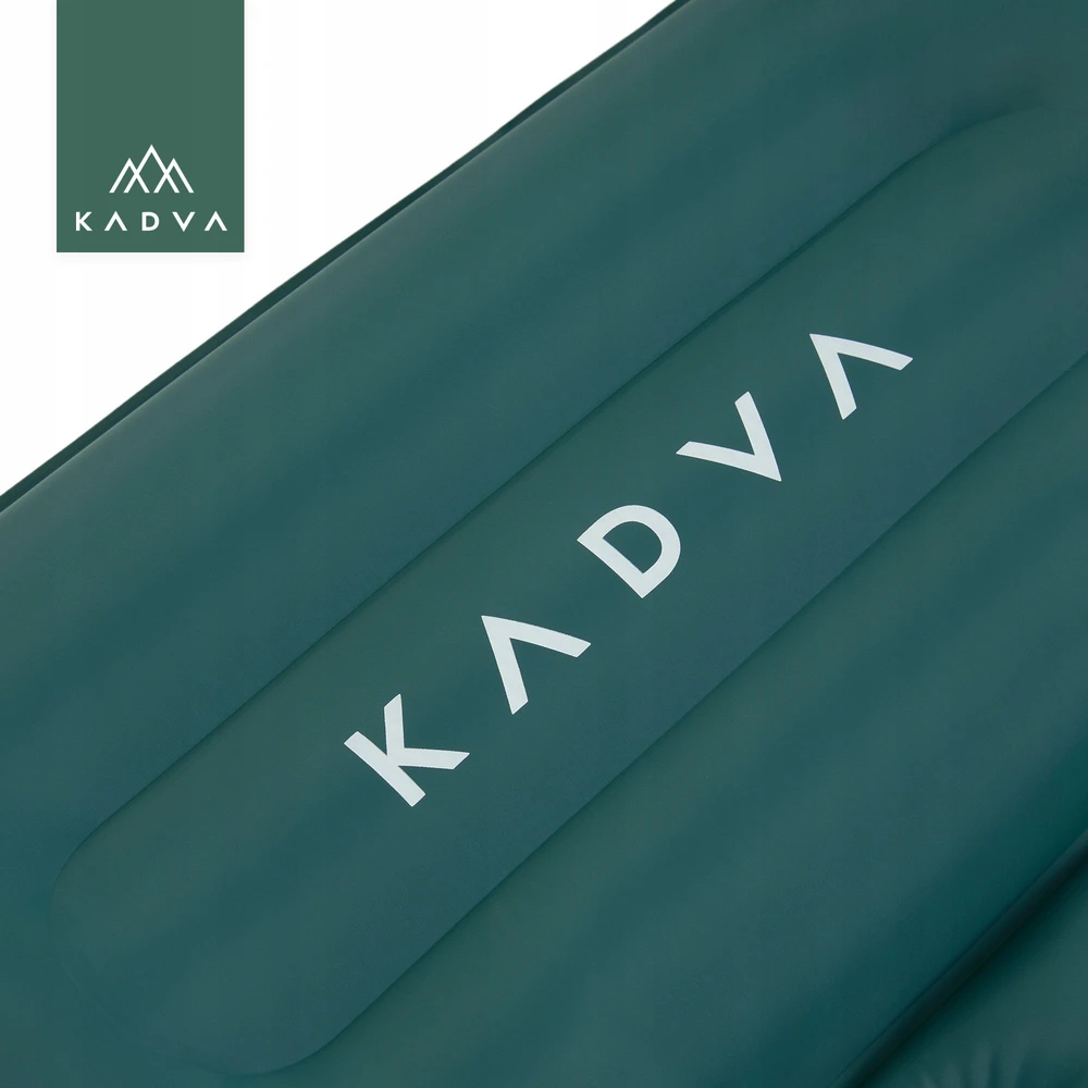 KADVA Doublerest kempingo čiužinys žalias KOMPAKTINIS ŠVIESA KEMPINGUI