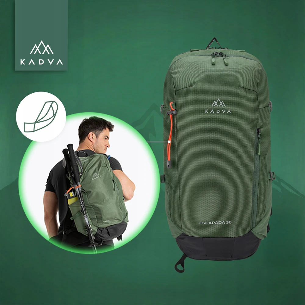 KADVA ESCAPADA TOURING KUPRINĖ 30l Žalias MOUNTAIN TREKKING DENGALIS