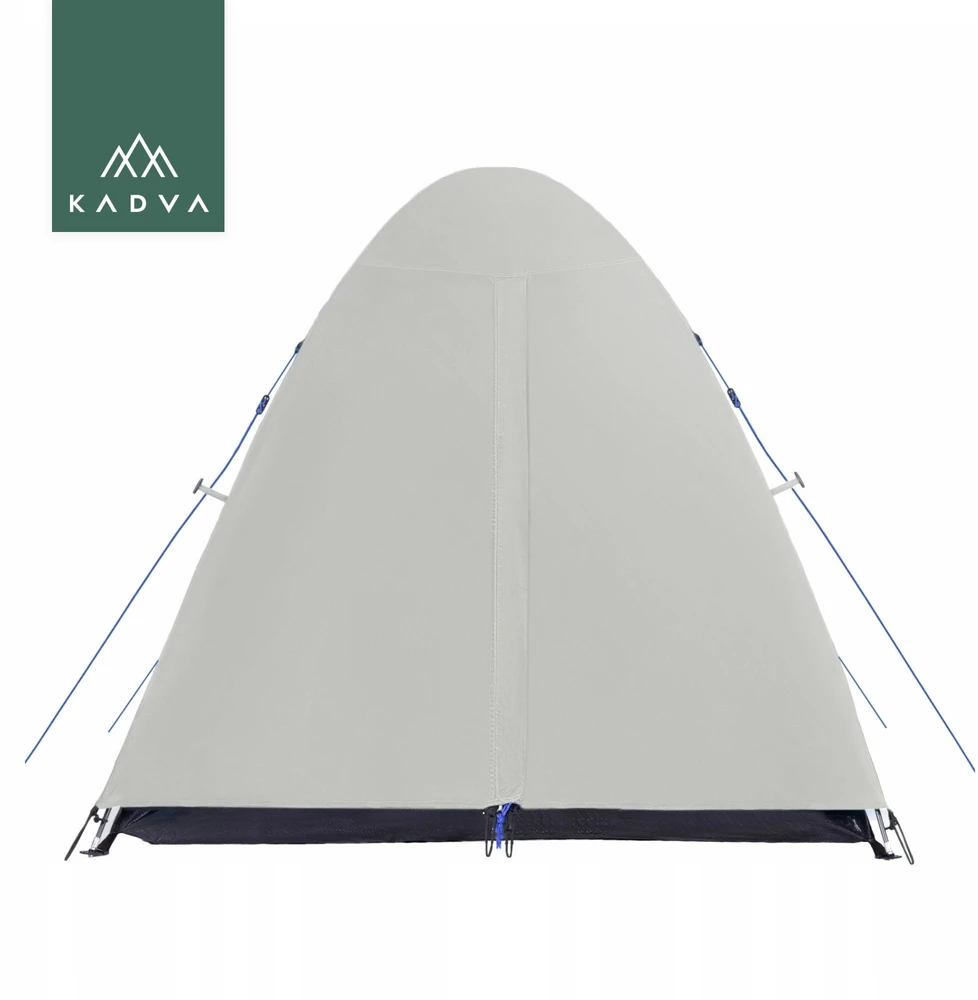 KADVA Festa 2 2 asmenų kempingo palapinė pilka/mėlyna LIGHTWEIGHT COMPACT