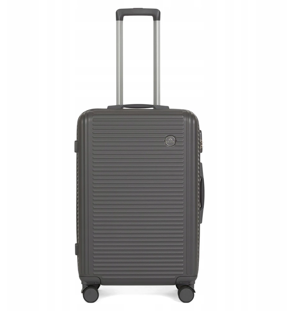 KADVA Palero kelioninis lagaminas 64l pilkas MEDIUM ON WHEELS BAGAŽAS ABS HARD