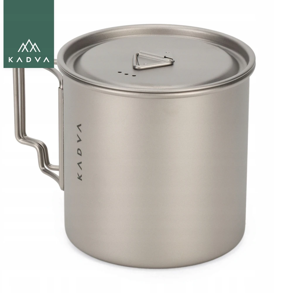 KADVA TITANIUM TOURIST puodukas / 650ml / LIGHT 120g / sulankstomas + dangtelis