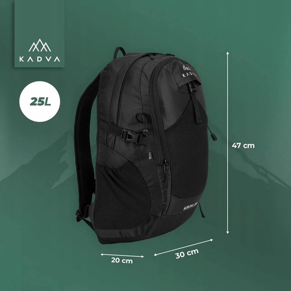 KADVA Trekking žygio kuprinė Krok 25l GALINGA KELIONĖ Į KALNUS