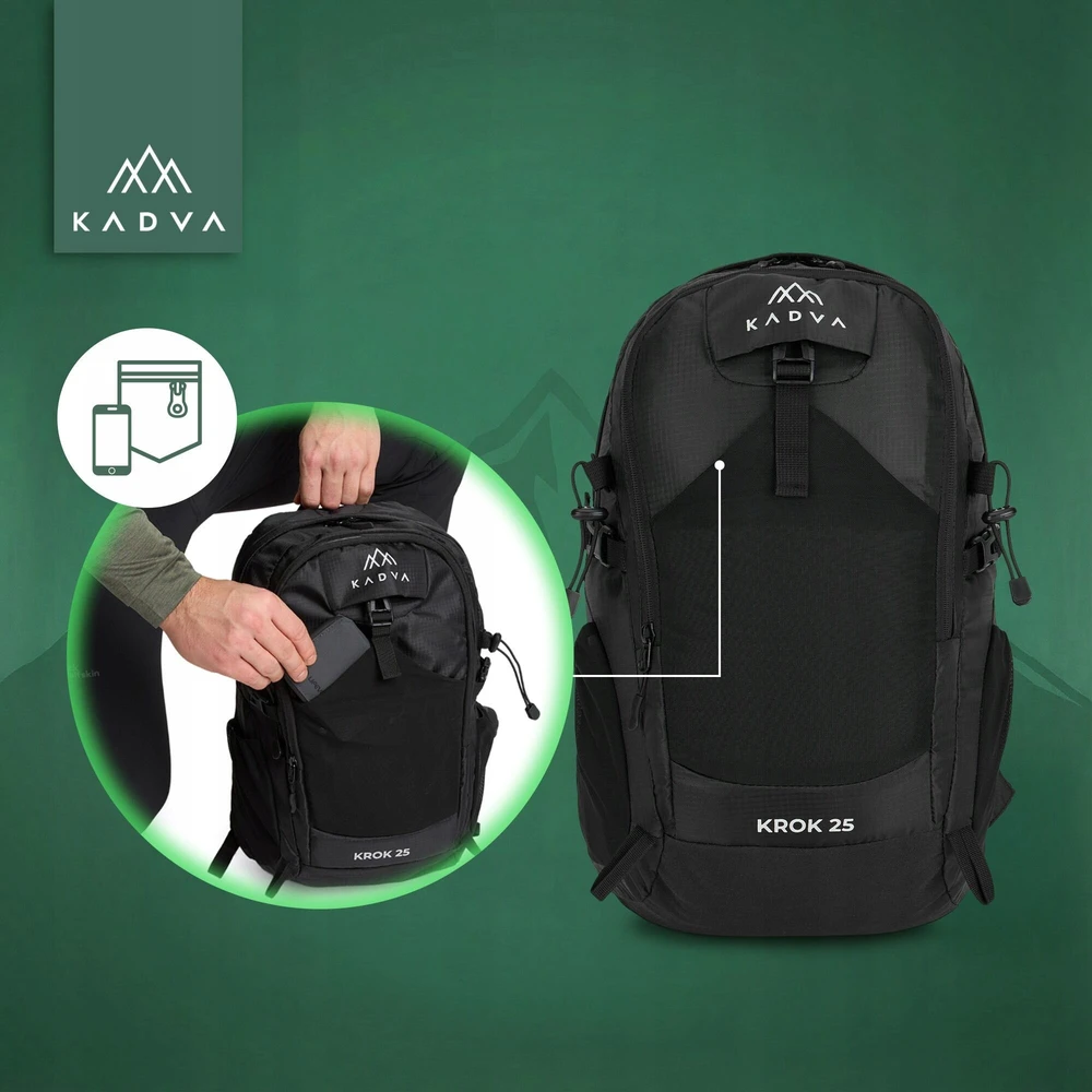 KADVA Trekking žygio kuprinė Krok 25l GALINGA KELIONĖ Į KALNUS
