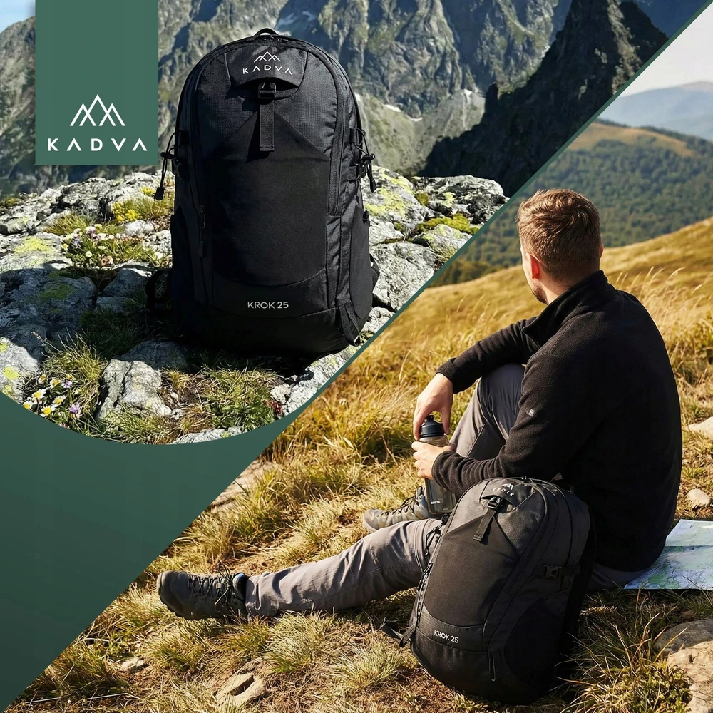 KADVA Trekking žygio kuprinė Krok 25l GALINGA KELIONĖ Į KALNUS