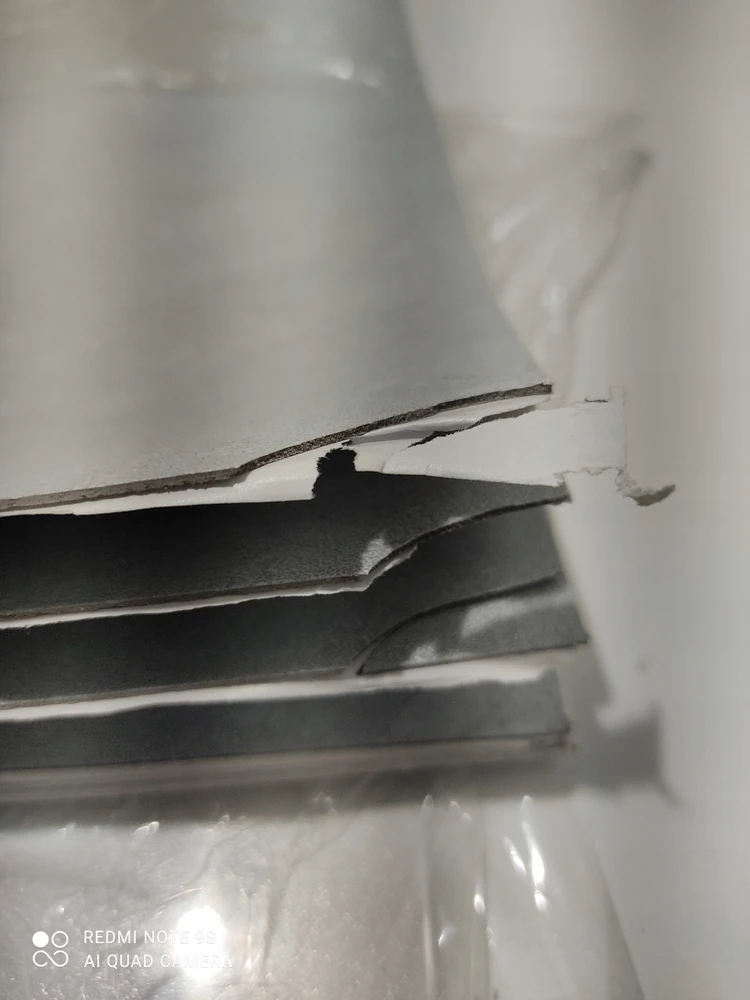 Kaem 10 vnt HODE VINILO PLOKŠČIŲ 30 x 60 x 0,15 cm PVC SKAITYTI APRAŠYMĄ ŠVIESI PILKA