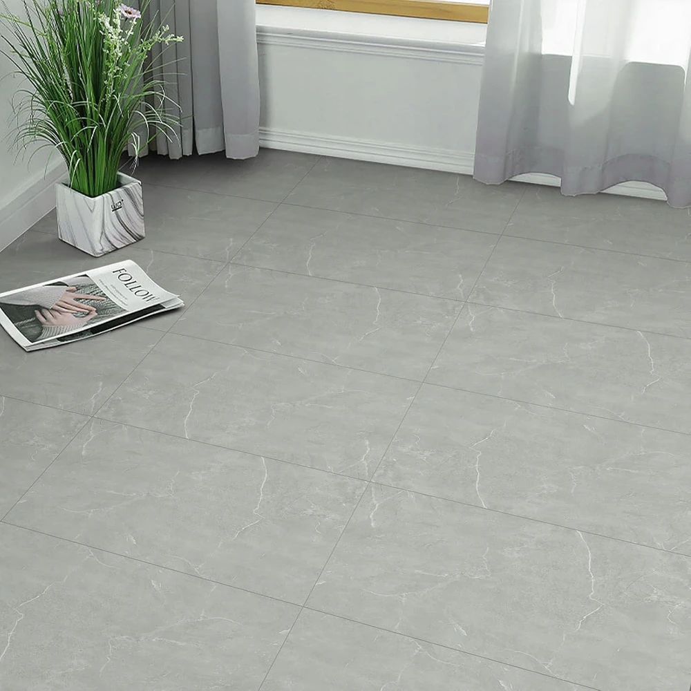 Kaem 10 vnt HODE VINILO PLOKŠČIŲ 30 x 60 x 0,15 cm PVC SKAITYTI APRAŠYMĄ ŠVIESI PILKA