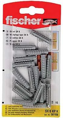 Fischer Kaiščiai SX 12 x 60 mm, 6 vnt