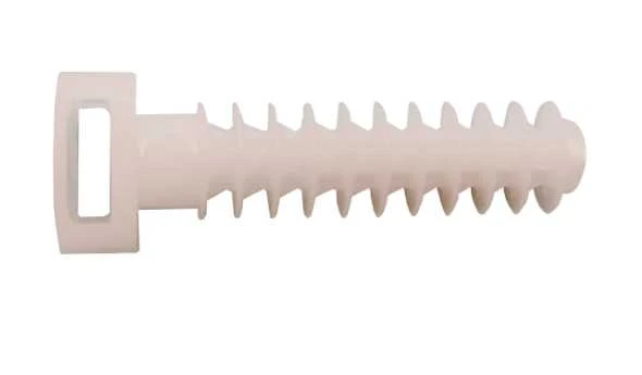 Kaištis su dirželio laikikliu BALTPLAST, Ø8x40mm/10 vnt., baltos sp.
