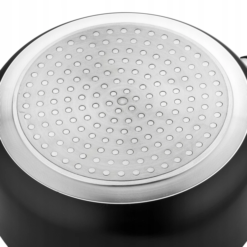 Kaistuvas aluminiowy Florina Calina 16 cm 1,3 l juoda marmur indukcija