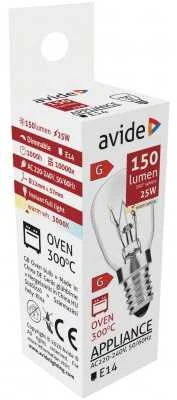 Avide lemputė orkaitei E14 25W 300°C 150lm