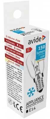 Avide lemputė šaldytuvui E14 25W 150lm