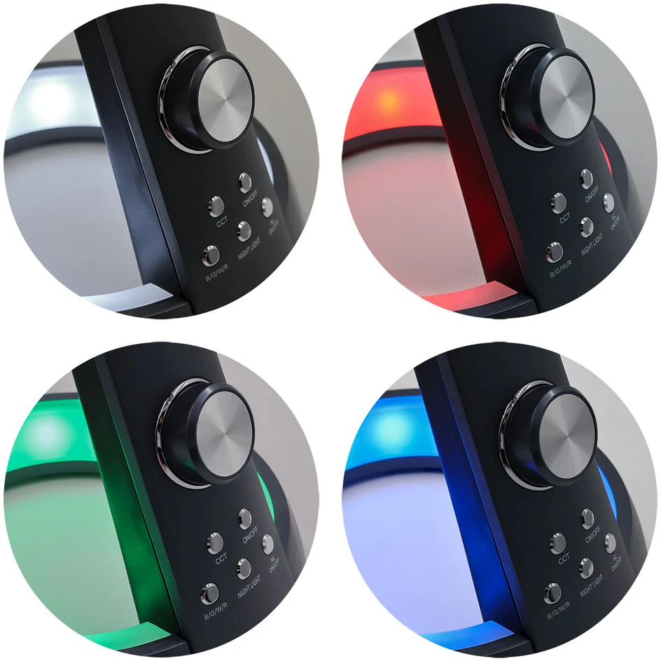 Kaja Lampka Biurkowa Juoda Elastyczne Ramię Regulowana LED RGB K-BL1063 BERKANE