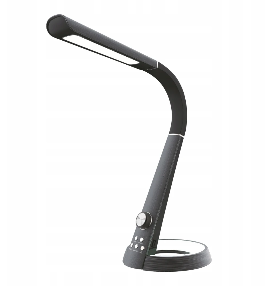 Kaja Lampka Biurkowa Juoda Elastyczne Ramię Regulowana LED RGB K-BL1063 BERKANE