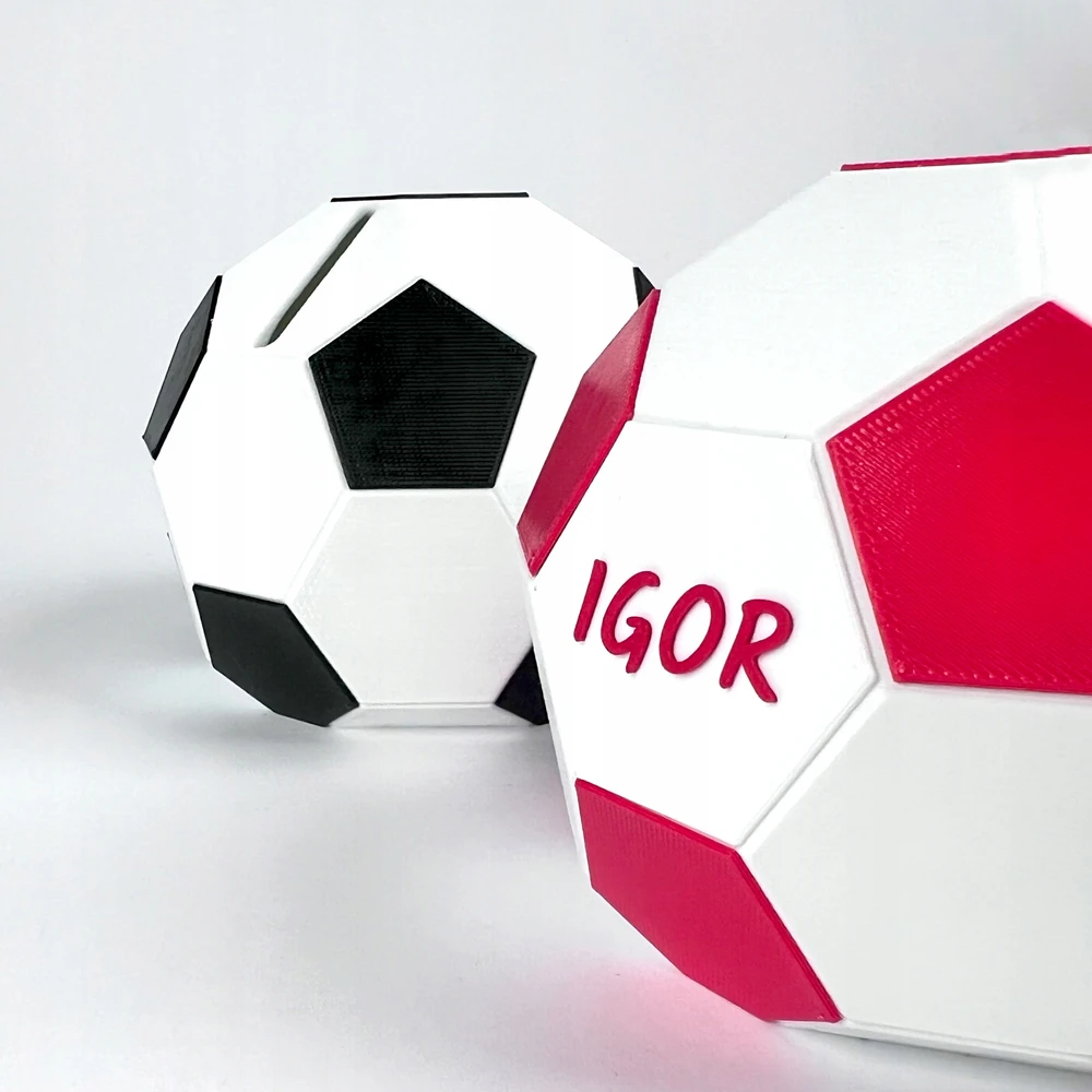 Kajawis Skarbonka su imieniem Skarbonka vaikams Futbolo kamuolys Prezent na urodziny