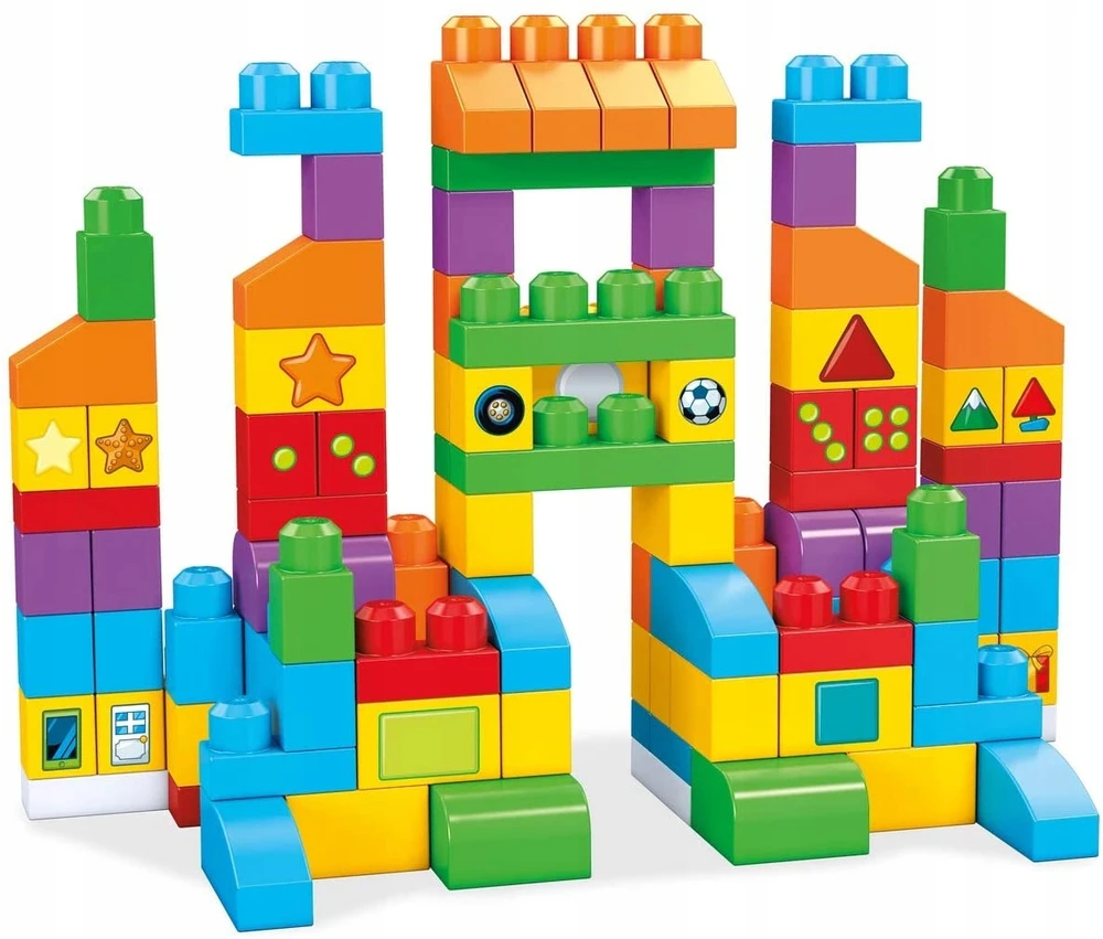 MEGA BLOKS rinkinys "Mokymosi krepšelis" (150 det.), FVJ49