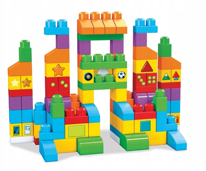 MEGA BLOKS rinkinys "Mokymosi krepšelis" (150 det.), FVJ49