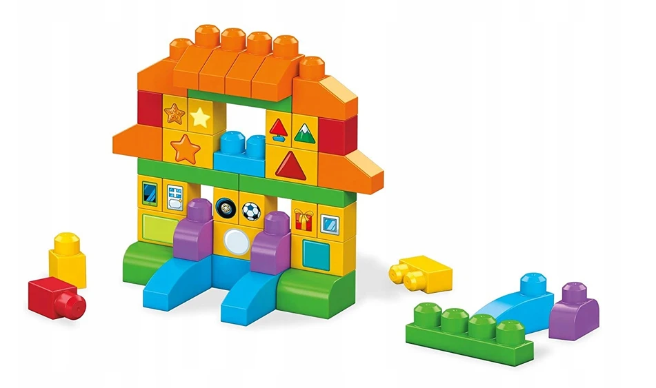 MEGA BLOKS rinkinys "Mokymosi krepšelis" (150 det.), FVJ49