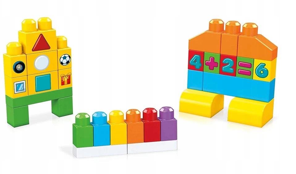 MEGA BLOKS rinkinys "Mokymosi krepšelis" (150 det.), FVJ49