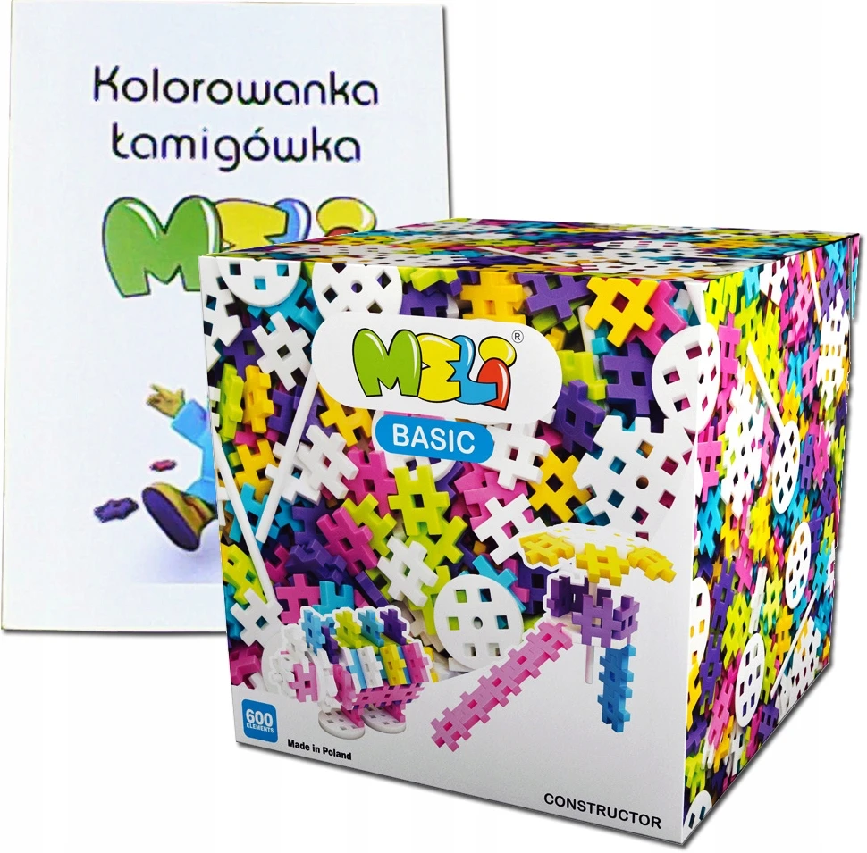 Konstruktorius Meli Basic Pink 600 el.