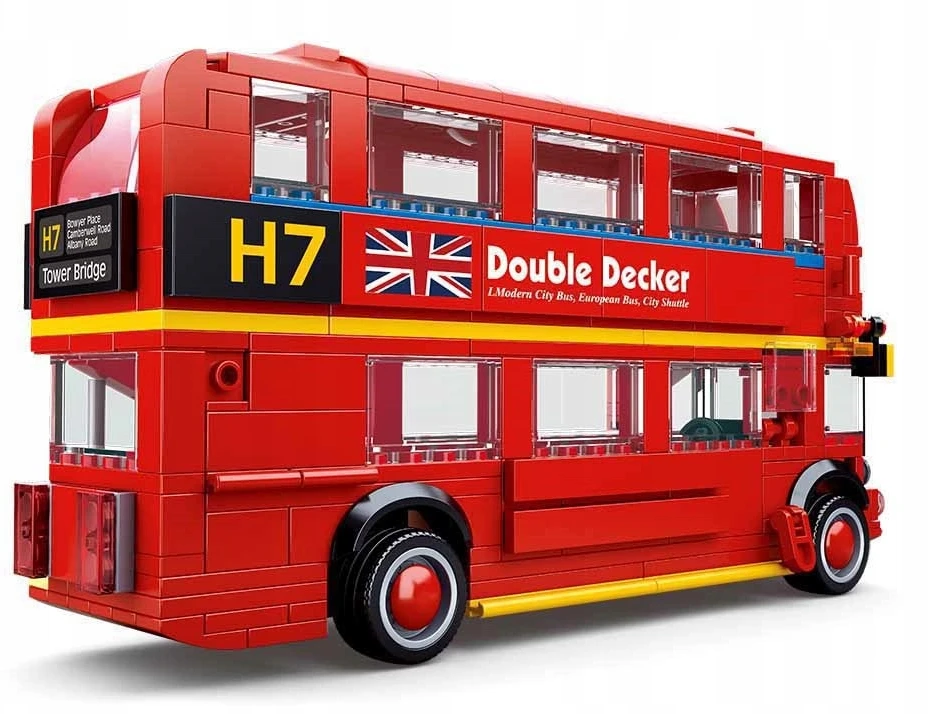 Kaladėlės SLUBAN MB London dviaukštis autobusas 382 - B0708