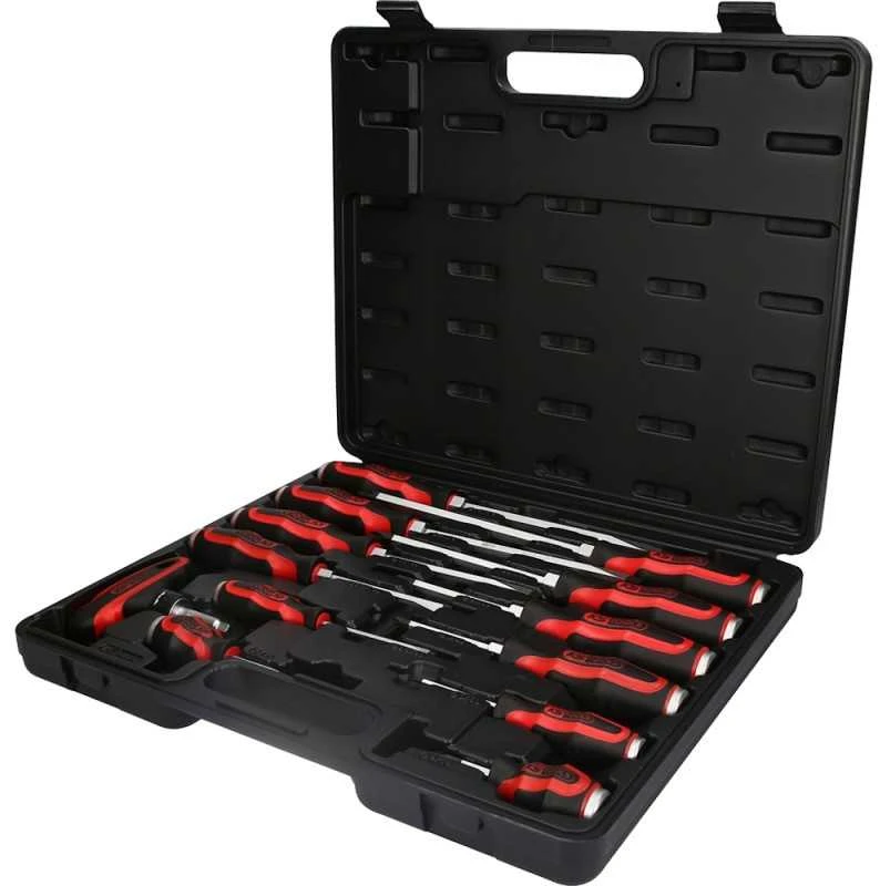 Smūginių atsuktuvų komplektas 13vnt ERGOTORQUE 13-osaline, KS Tools