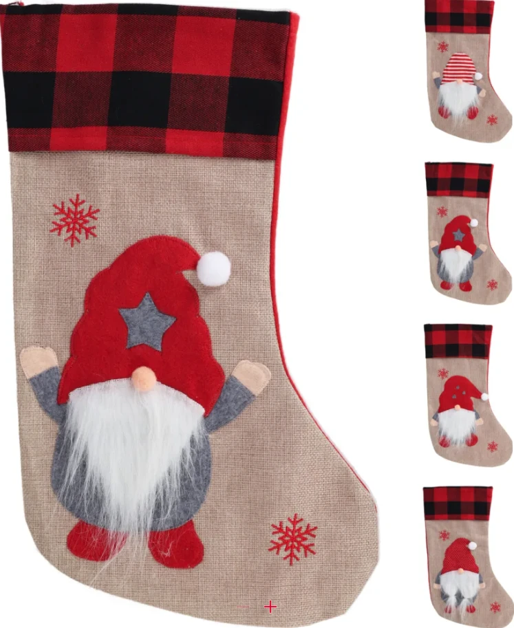 None Kalėdinė kojinė XMAS, rauudonos/ baltos sp., 40 cm