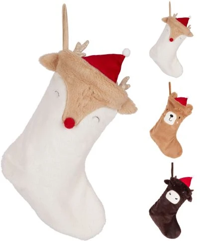 None Kalėdinė kojinė XMAS, rauudonos/ baltos sp., 40 cm