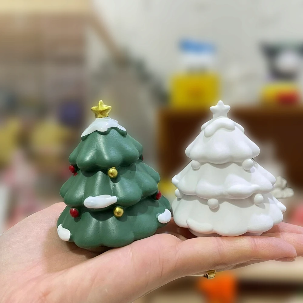 Kalėdų paveikslo figūrėlė gipsinė eglutė 6,5 cm rinkinys su dažais ir teptuku artmaker