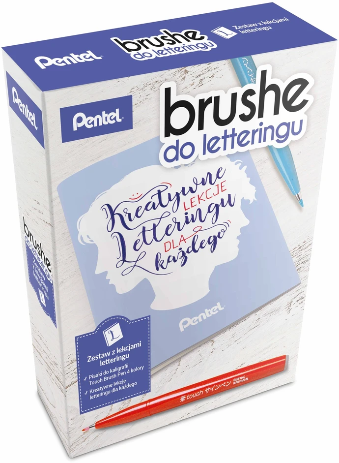 Kaligrafiniai rašikliai - 4 vnt. rinkinys. PENTEL