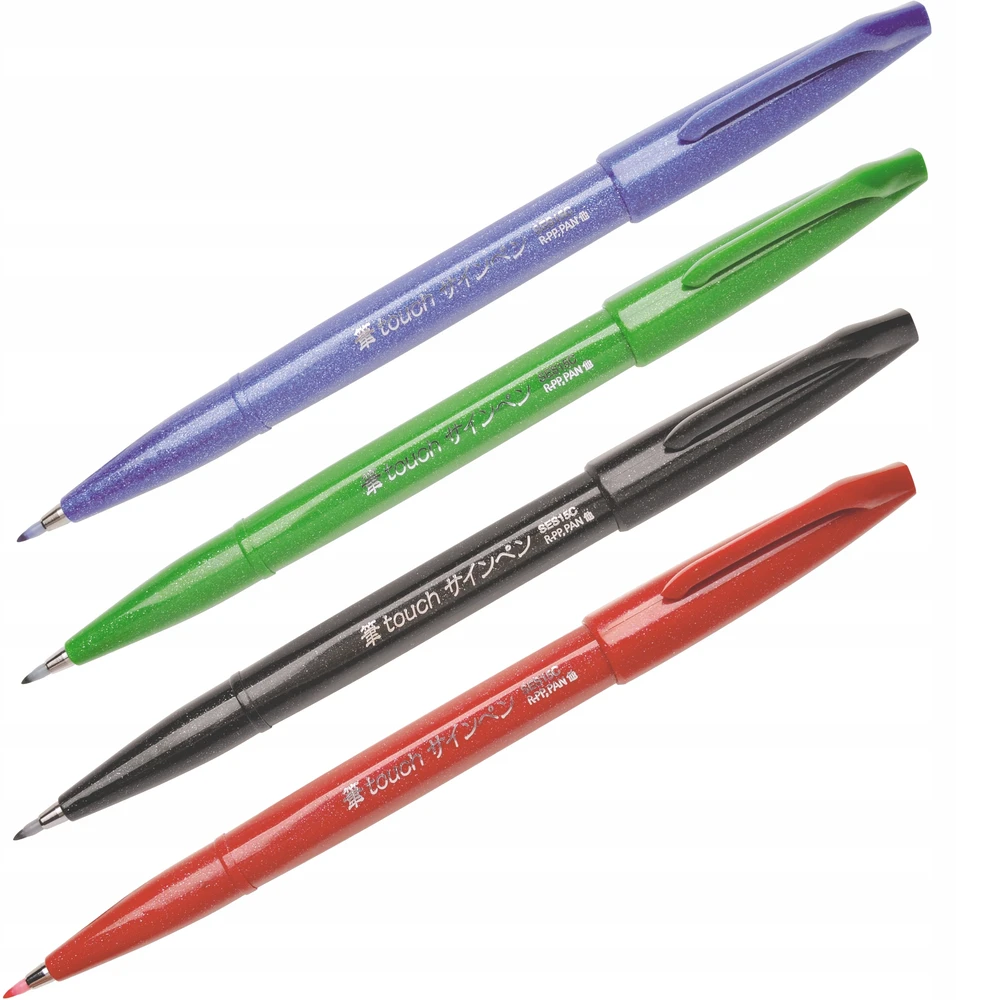 Kaligrafiniai rašikliai - 4 vnt. rinkinys. PENTEL