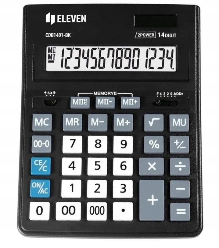 Eleven CDB1401-BK juodas office skaičiuotuvas