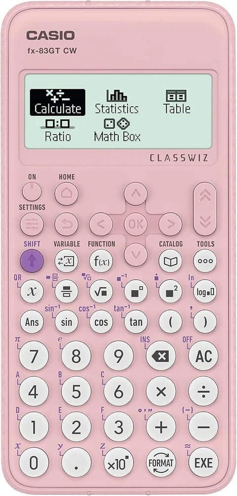 Kalkulator naukowy Casio fx-83GT CW Rožinis EDITION ROŽINĖ