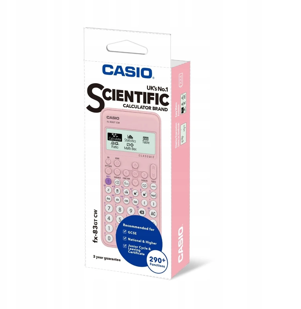 Kalkulator naukowy Casio fx-83GT CW Rožinis EDITION ROŽINĖ