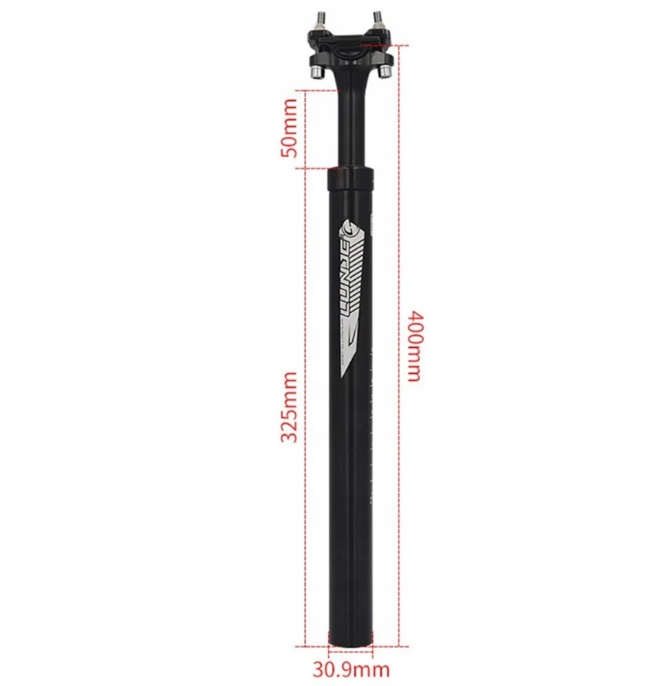 Kalnų dviračio pakabos sėdynės stulpas, aliuminio lydinys 30,9 mm