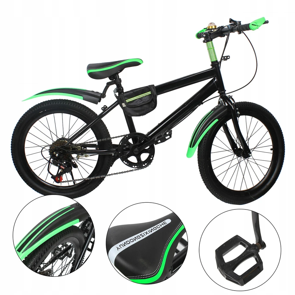 Kalnų dviratis MTB 20" 7 pavarų vaikams 1,3-1,5 m aukščio
