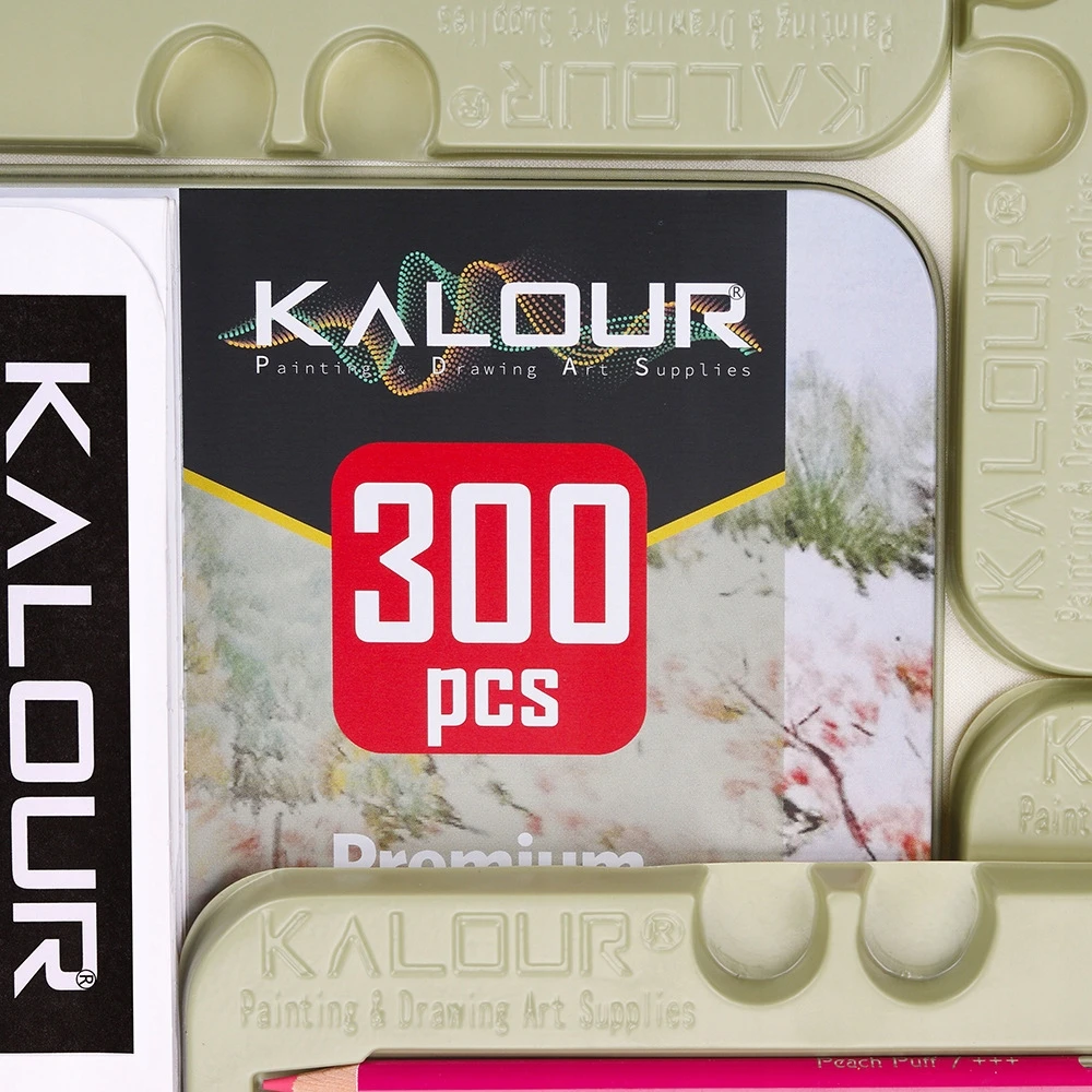 Kalour Didelis kreidelių rinkinys 300 KALOR pieštukų mokyklinių reikmenų DOVANA vaikui