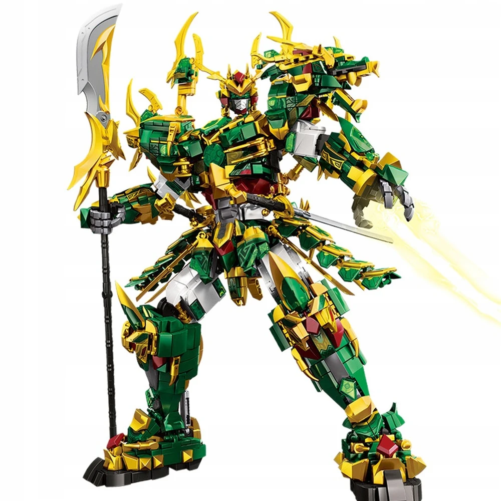 KALULŲ RINKINYS 2068 EL. GUAN YU SAMANŲ ŽALIAS DRAKONAS INDIVIDUALIAM SURENGIMUI