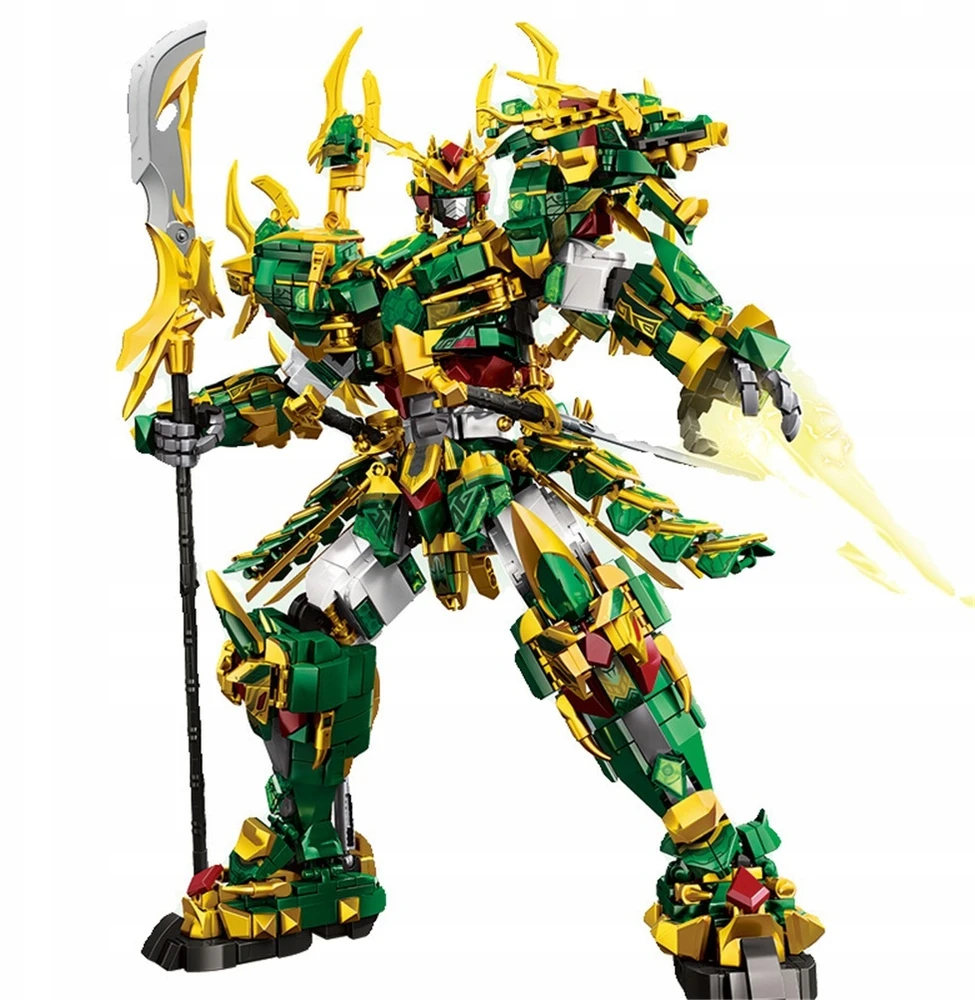 KALULŲ RINKINYS 2068 EL. GUAN YU SAMANŲ ŽALIAS DRAKONAS INDIVIDUALIAM SURENGIMUI