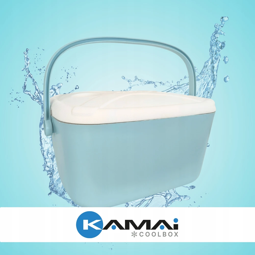 Kamai Coolbox 20L KAMAI BUBBLE baby mėlynas kelioninis šaldytuvas įdėklų šaldymui