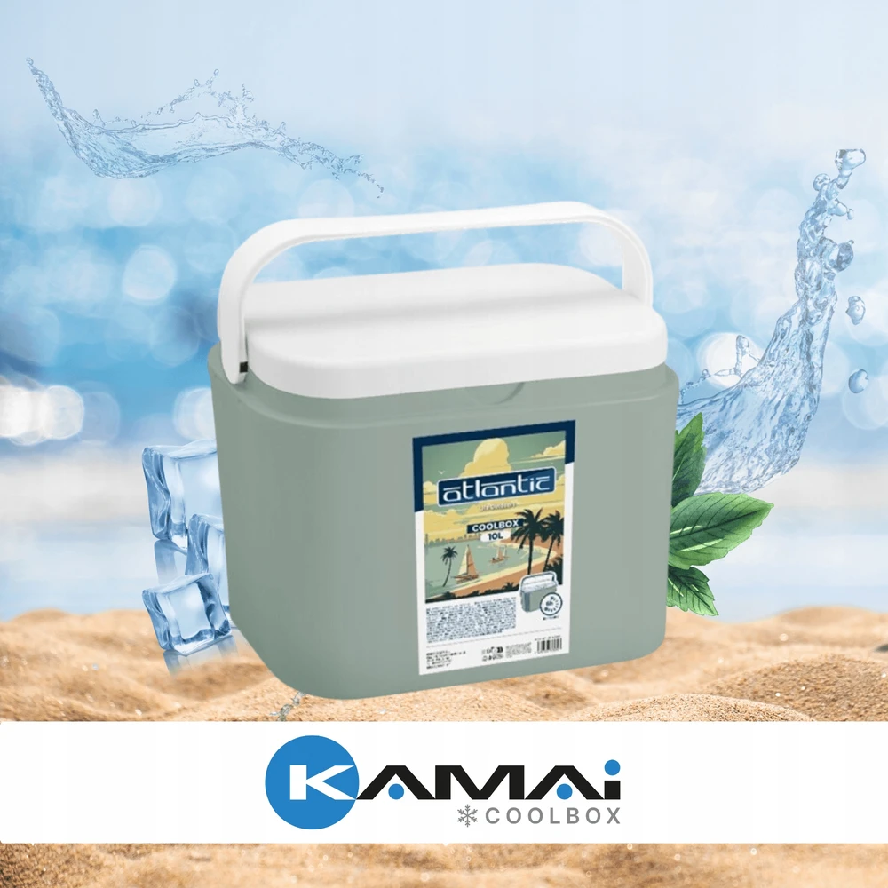 Kamai Coolbox KAMAI ATLANTIC 10L kelioninis šaldytuvas su OLIWKOWA įdėklais
