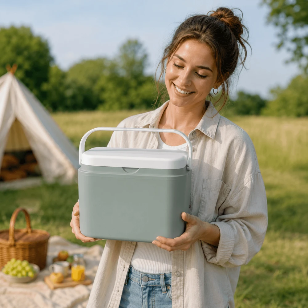 Kamai Coolbox KAMAI ATLANTIC 10L kelioninis šaldytuvas su OLIWKOWA įdėklais