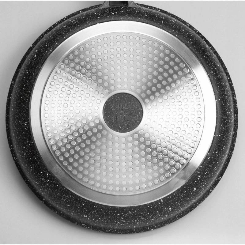 Kamberg 0008031 Puodas 20 cm Aliuminis su dangteliu indukcinis juodas