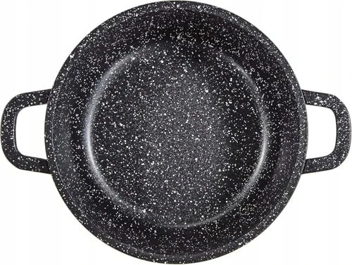 Kamberg 0008031 Puodas 20 cm Aliuminis su dangteliu indukcinis juodas