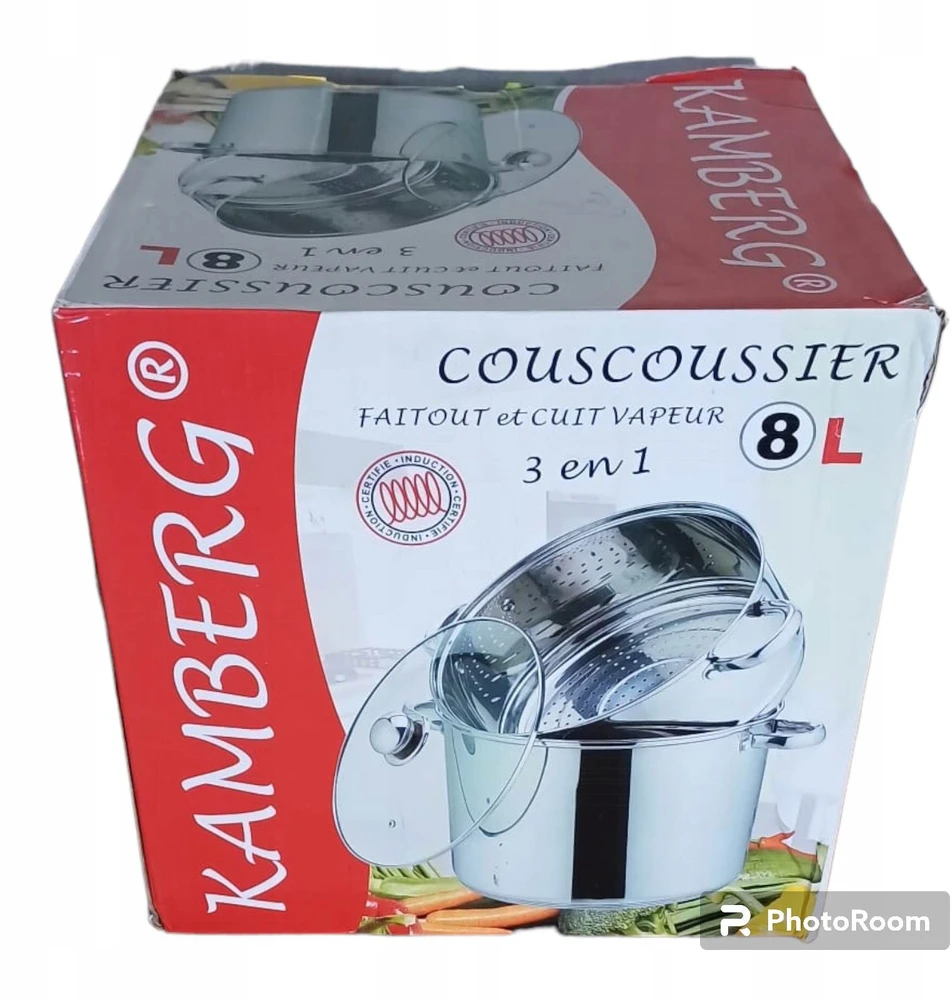 Kamberg Couscous puodas Couscoussier 8L nerūdijančio plieno 0008071