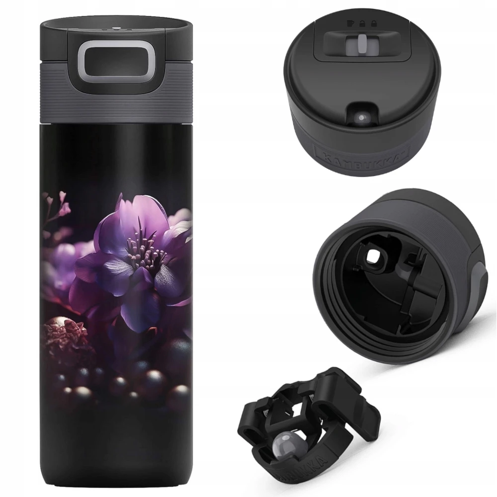 Kambukka Etna 500 ml termo puodelis Violetinė Flower riboto tiražas