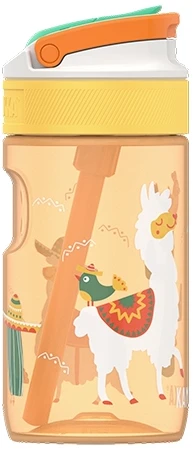 Kambukka Lagoon 400 ml Mexican Parade – butelis vaikams su šiaudeliu, Tritan, 100 % sandarus