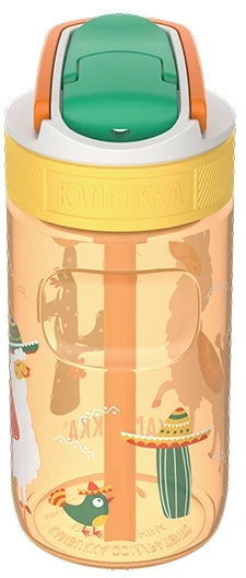 Kambukka Lagoon 400 ml Mexican Parade – butelis vaikams su šiaudeliu, Tritan, 100 % sandarus