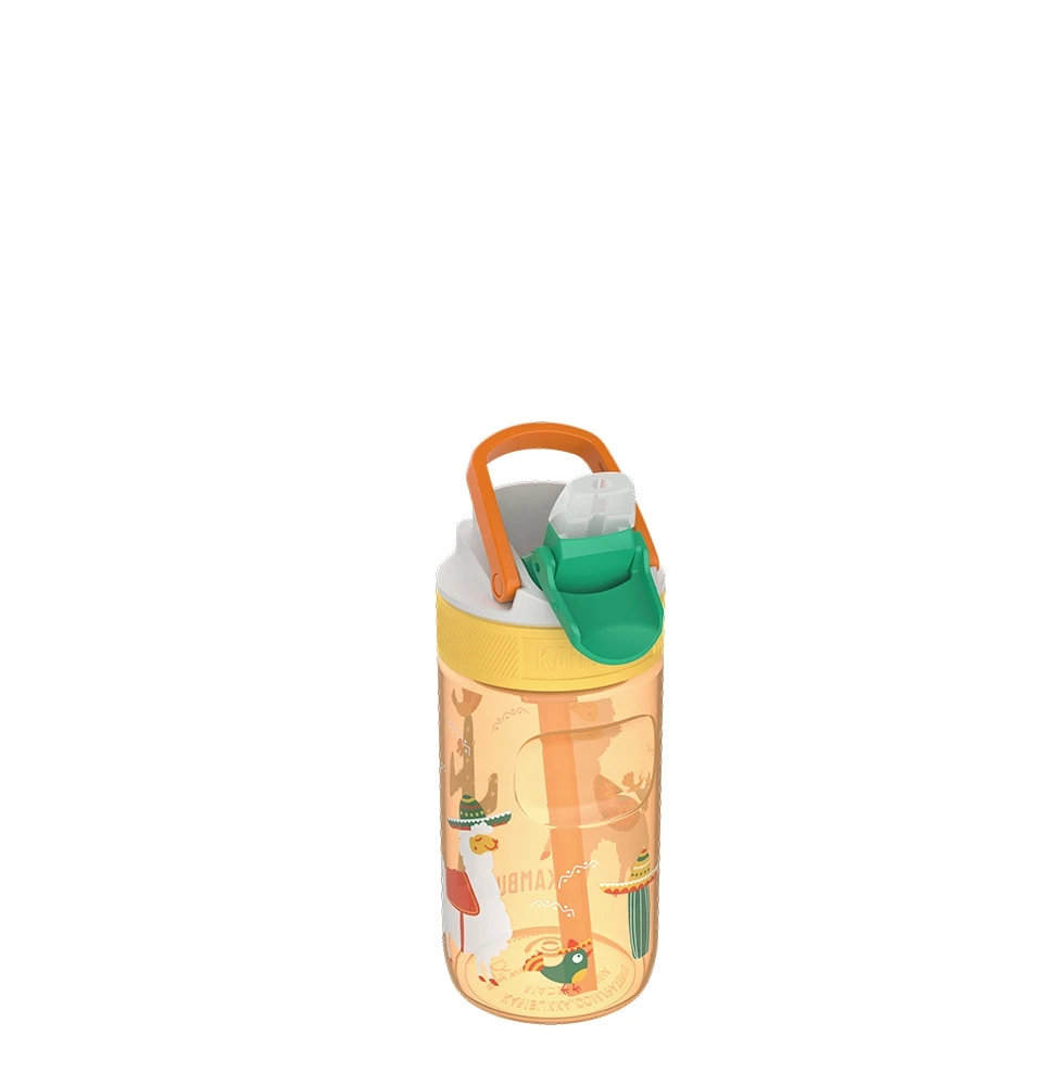 Kambukka Lagoon 400 ml Mexican Parade – butelis vaikams su šiaudeliu, Tritan, 100 % sandarus