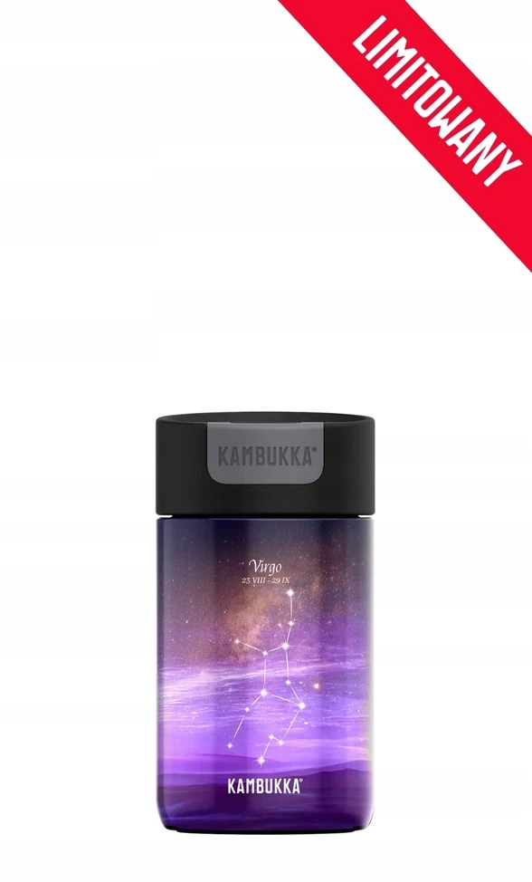 Kambukka Olympus 300 ml Zodiac – Mergelė Virgo | Sandarus termopuodelis, nerūdijantis plienas 18/8, vakuuminė izoliacija, BPA free
